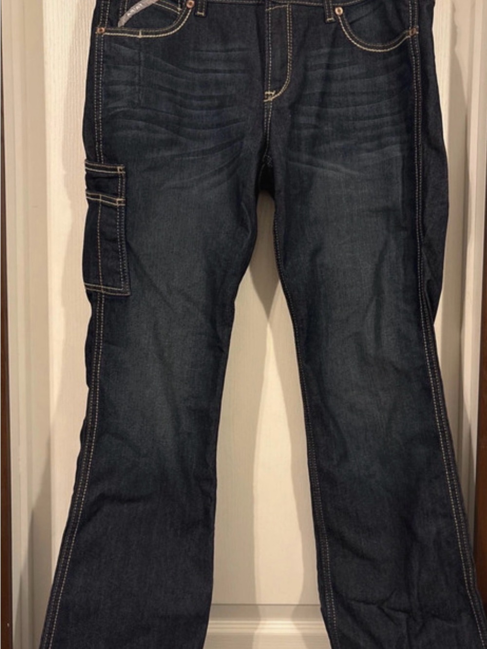 Ariat Women’s Dark Indigo Bootcut Cargo Jeans